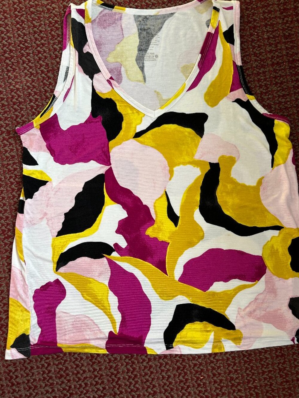 Women's Brightly-Colored Sleeveless Tunic Top